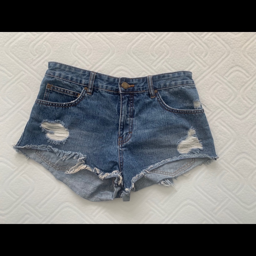BillaBong Distressed Denim shorts